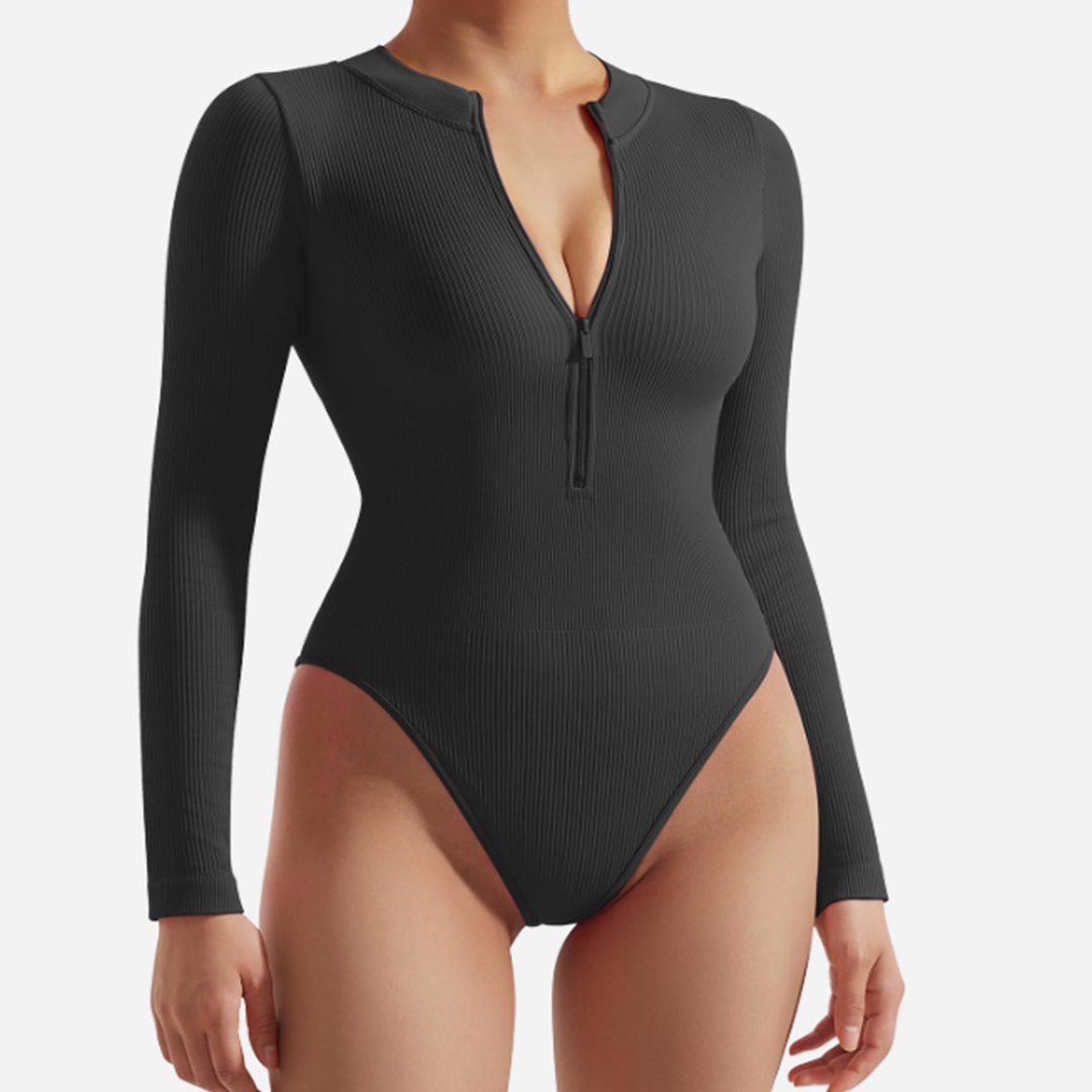 badrella | snatching zipper bodysuit