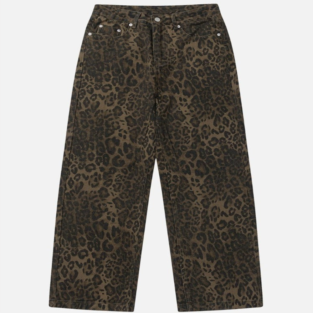 Leopard Print Jeans