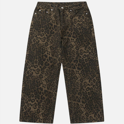 Leopard Print Jeans