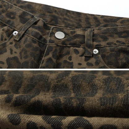 Leopard Print Jeans